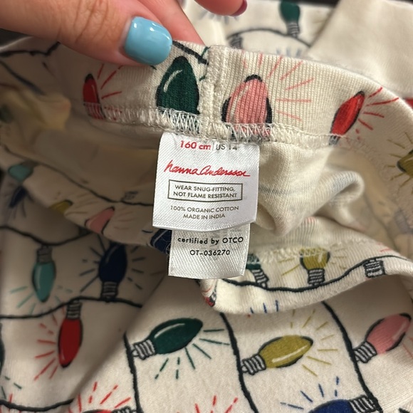 Kids Christmas lightbulb pjs - Picture 3 of 3